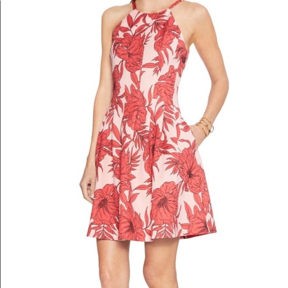 Vince Camito FLORAL-PRINT FLARED DRESS Size 10 - Picture 8 of 16